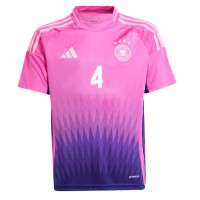 Camisa de Futebol Alemanha Jonathan Tah #4 Equipamento Secundário Europeu 2024 Manga Curta